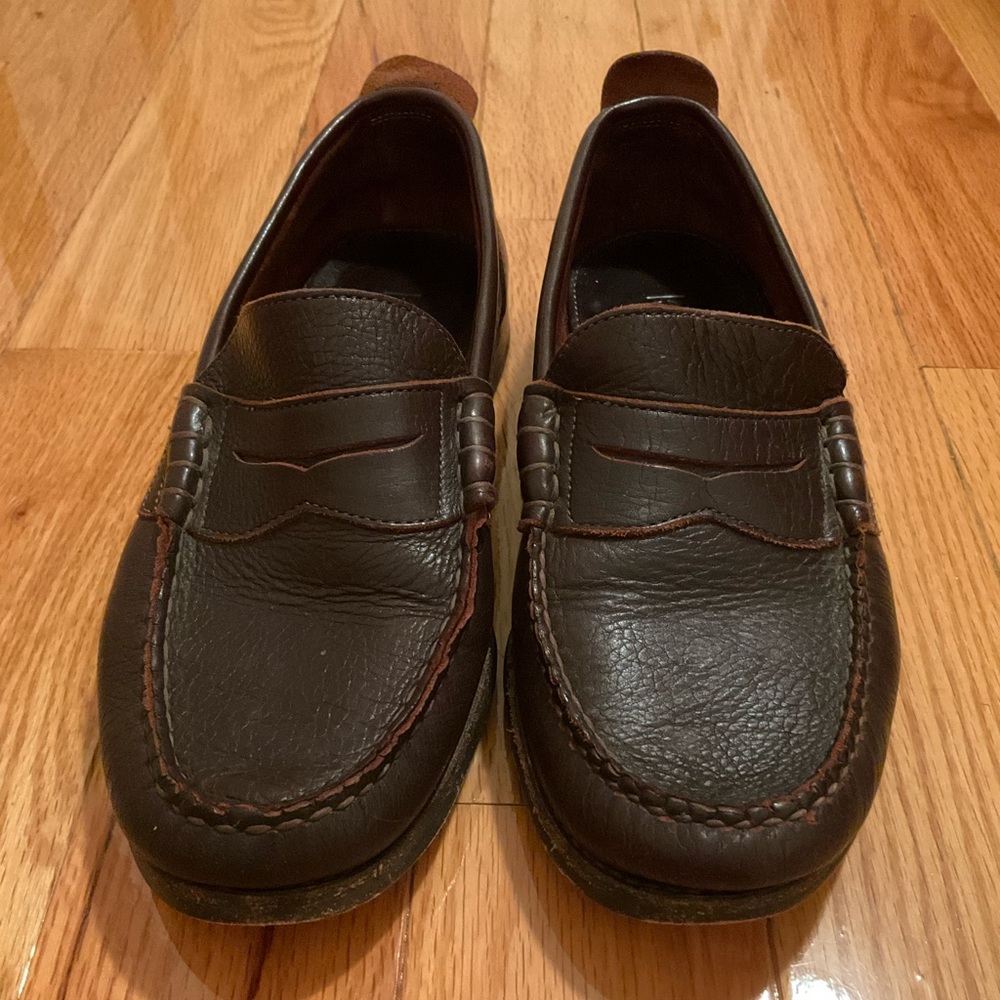 Allen Edmonds 19/22 Haley Penny Loafers, Brown Leather, 8 D